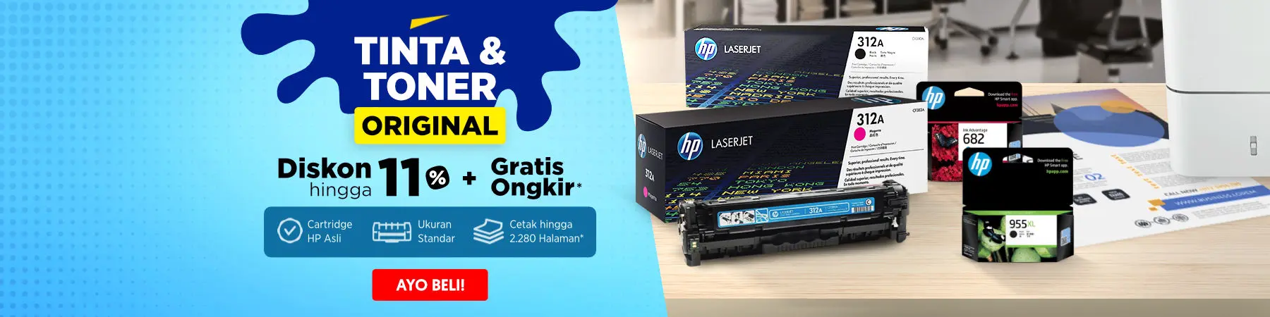 Tinta & Toner Original Gratis Ongkir